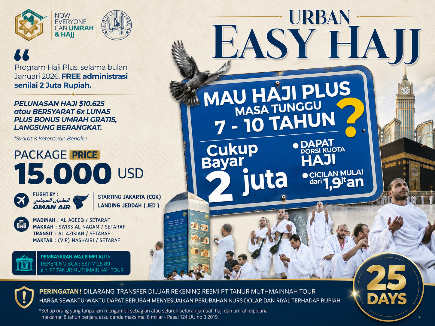Haji Masa Tunggu DP 2 Juta